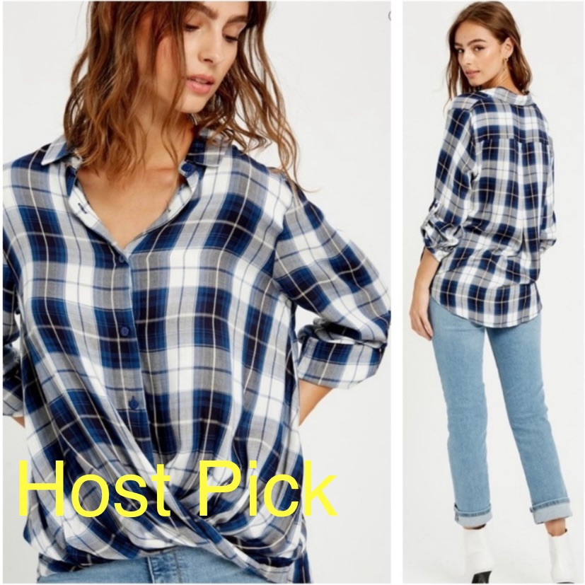Button Down Front Twist
